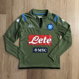 Kappa Napoli 2019/2020 Home Soccer Longsleeve Jersey Teen's Size 12 Years